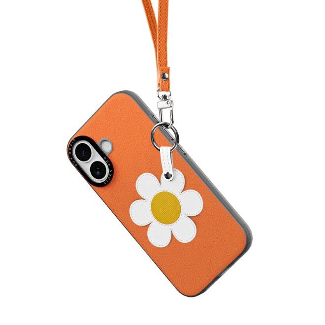 Dux Ducis - Étui pour iPhone 17 - Étui rigide en cuir - Série Luvy - Orange