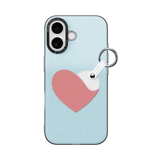 Dux Ducis - Étui pour iPhone 17 - Coque rigide en cuir - Série Luvy - Bleu