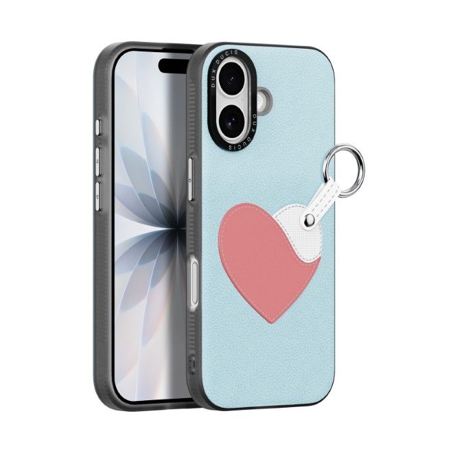Dux Ducis - Étui pour iPhone 17 - Coque rigide en cuir - Série Luvy - Bleu
