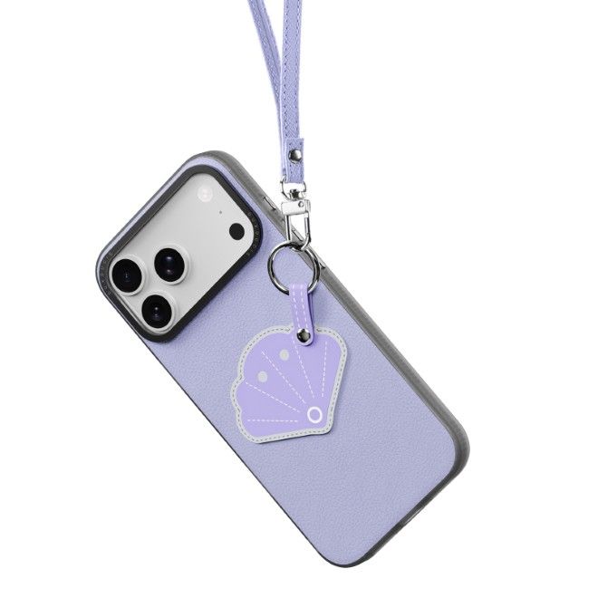 Dux Ducis - iPhone 17 Pro Max Hülle - Leder Hardcase - Luvy Series - lila