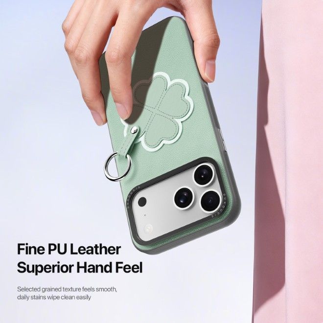 Dux Ducis - iPhone 17 Pro Max Hülle - Leder Hardcase - Luvy Series - grün