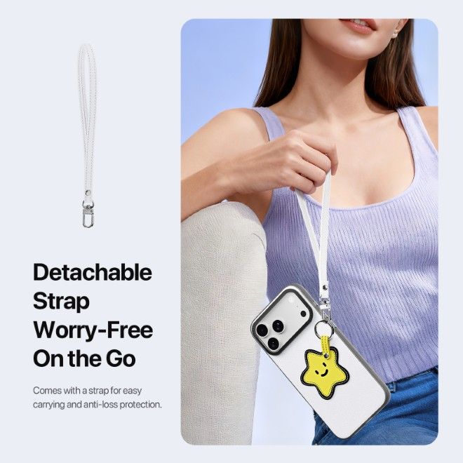 Dux Ducis - iPhone 17 Pro Max Hülle - Leder Hardcase - Luvy Series - weiss