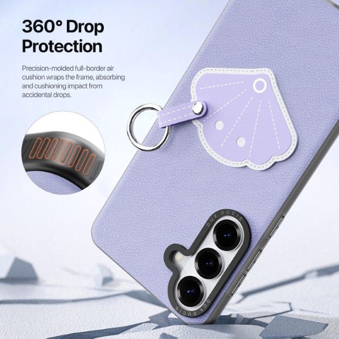 Dux Ducis - Samsung Galaxy S26 Hülle - Leder Hardcase - Luvy Series - lila