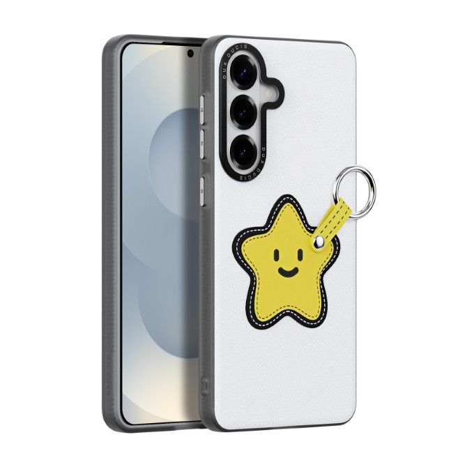 Dux Ducis - Samsung Galaxy S26 Hülle - Leder Hardcase - Luvy Series - weiss