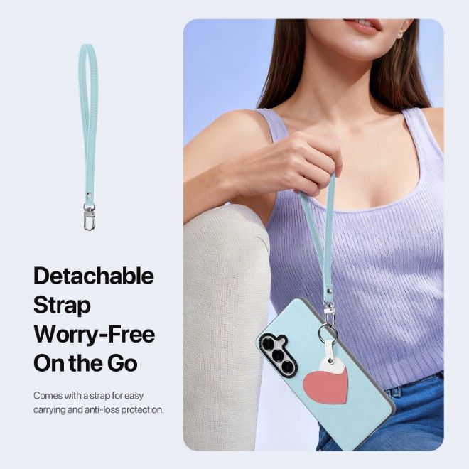 Dux Ducis - Samsung Galaxy S26 Hülle - Leder Hardcase - Luvy Series - blau