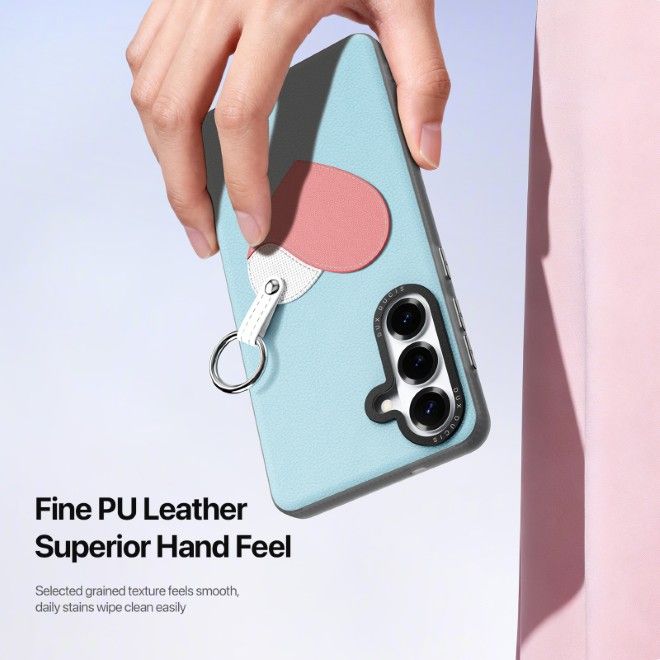 Dux Ducis - Samsung Galaxy S26 Hülle - Leder Hardcase - Luvy Series - blau