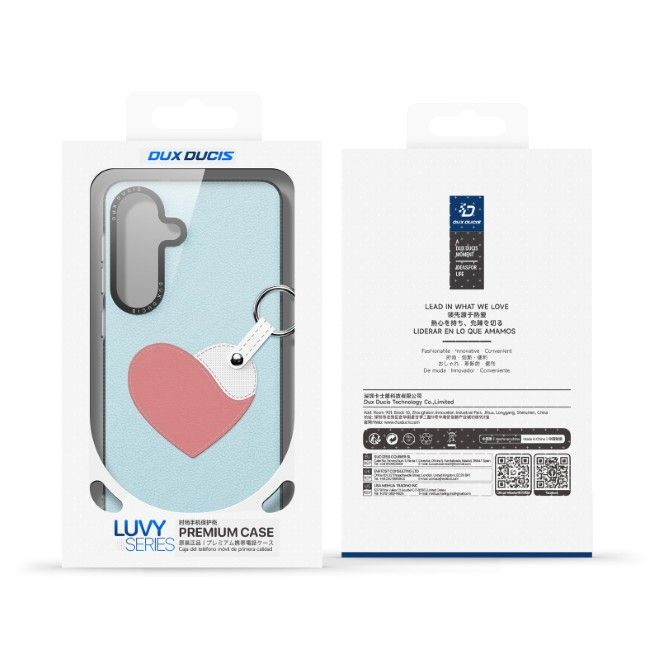 Dux Ducis - Samsung Galaxy S26 Hülle - Leder Hardcase - Luvy Series - blau