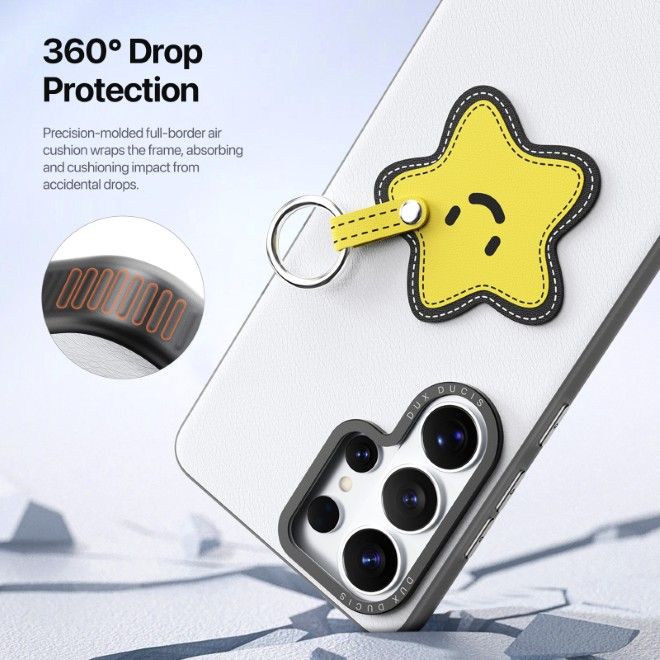 Dux Ducis - Samsung Galaxy S26 Ultra Hülle - Leder Hardcase - Luvy Series - weiss