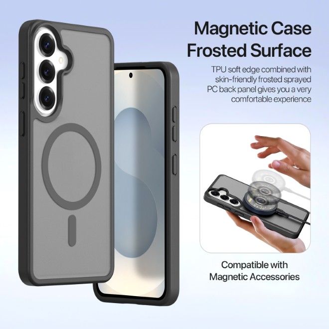 Dux Ducis - Samsung Galaxy S26+ Hülle - Kunstleder Bookcover - MagSafe kompatibel - Lawa Series - schwarz