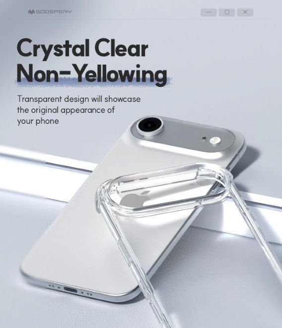 Goospery - iPhone 17 Handyhülle - Solides Plastik Case - Super Protect Series - transparent