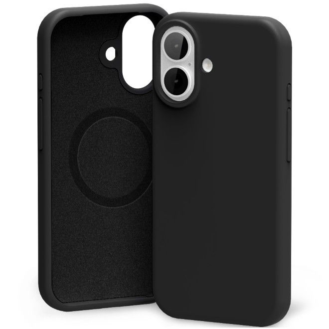 Goospery - iPhone 17 Hülle - Pure MagSafe Silicone Case Series - schwarz