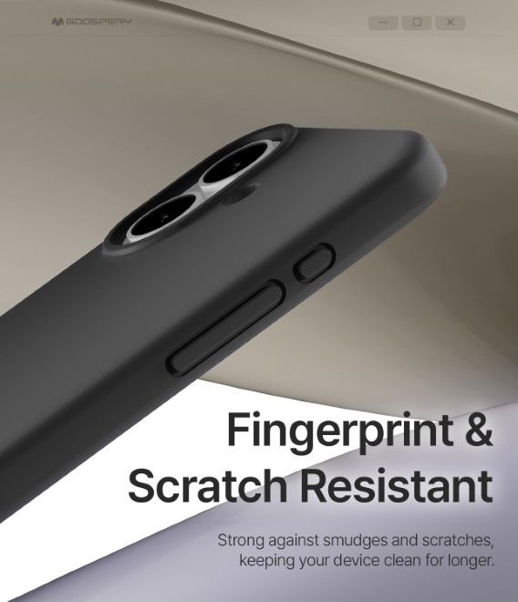 Goospery - iPhone 17 Hülle - Pure MagSafe Silicone Case Series - schwarz