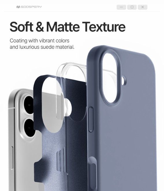 Goospery - iPhone 17 Case - Pure MagSafe Silicone Case Series - Lavender