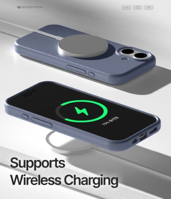 Goospery - iPhone 17 Case - Pure MagSafe Silicone Case Series - Lavender