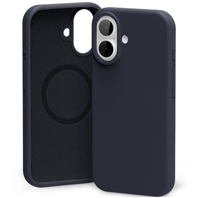 Goospery - iPhone 17 case - Pure MagSafe Silicone Case Series - navy