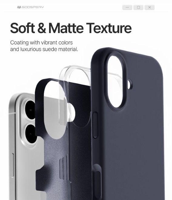 Goospery - iPhone 17 case - Pure MagSafe Silicone Case Series - navy