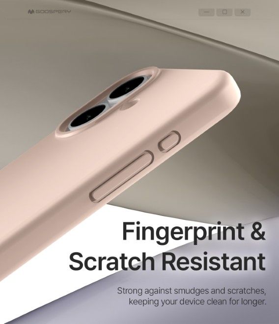 Goospery - iPhone 17 case - Pure MagSafe Silicone Case Series - pink sand