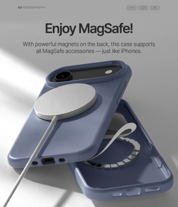 Goospery - iPhone Air Case - Pure MagSafe Silicone Case Series - Lavender