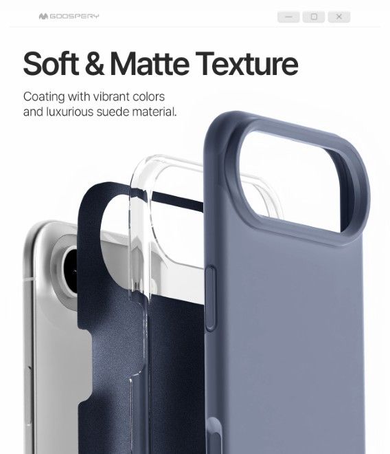 Goospery - iPhone Air Case - Pure MagSafe Silicone Case Series - Lavender