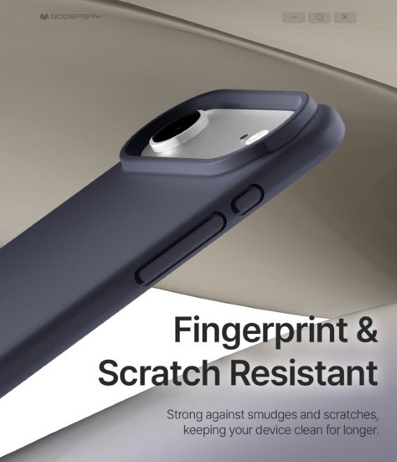 Goospery - iPhone Air Case - Pure MagSafe Silicone Case Series - navy