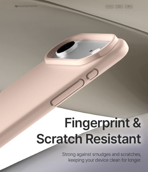 Goospery - iPhone Air case - Pure MagSafe Silicone Case Series - pink sand