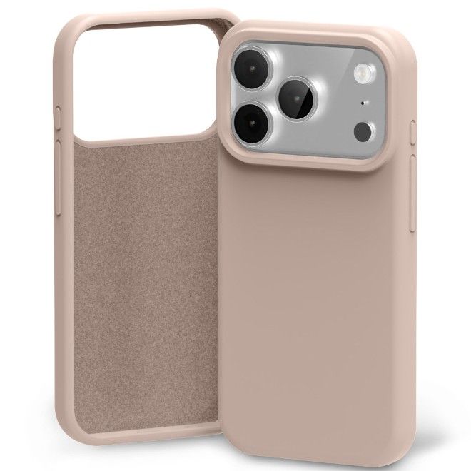 Goospery - iPhone 17 Pro Hülle - Pure MagSafe Silicone Case Series - pink sand