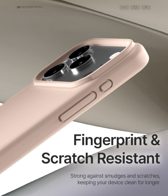 Goospery - iPhone 17 Pro Hülle - Pure MagSafe Silicone Case Series - pink sand