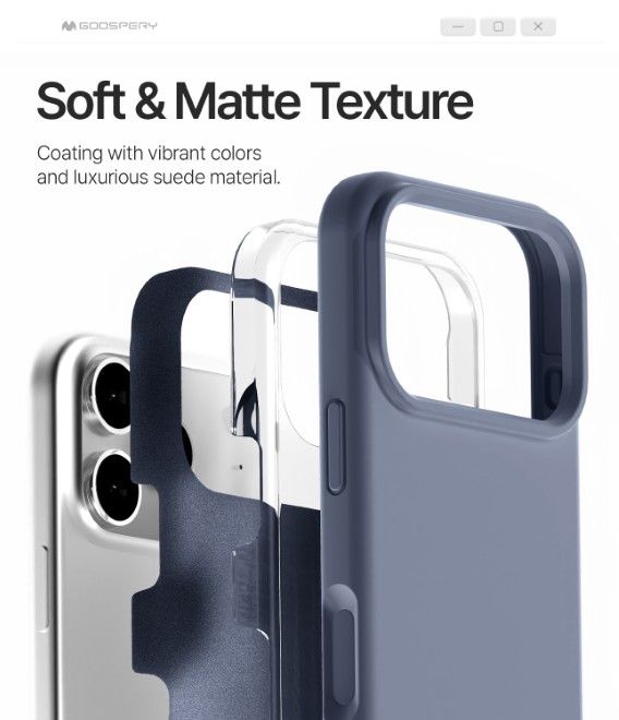 Goospery - iPhone 17 Pro Hülle - Pure MagSafe Silicone Case Series - lavendel