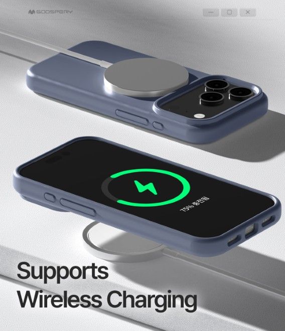 Goospery - iPhone 17 Pro Hülle - Pure MagSafe Silicone Case Series - lavendel