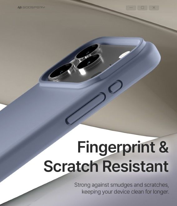 Goospery - iPhone 17 Pro Max Hülle - Pure MagSafe Silicone Case Series - lavendel