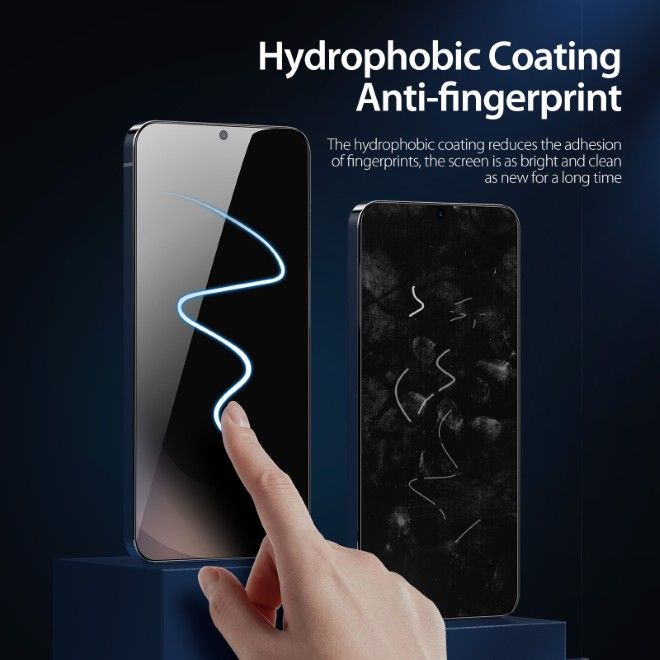 Dux Ducis - Samsung Galaxy S26+ Schutzglas - aus gehärtetem Glas - mit Sichtschutz - Privacy - schwarz