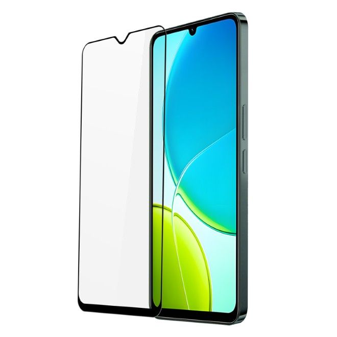 Dux Ducis - Protection d'écran en verre trempé pour Vivo Y19 5G / Y19s 5G / Y19s GT 5G - Série HD-2.5DR - Noir