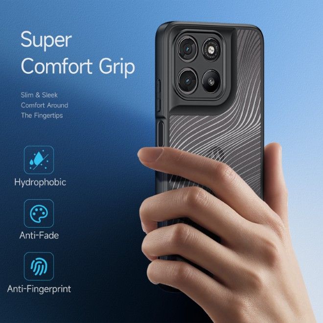 Dux Ducis - Étui rigide pour Motorola Moto G57 Power / G67 Power / G100 / G100S - Série Aimo - Noir