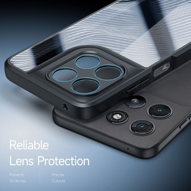 Dux Ducis - Étui rigide pour Motorola Moto G57 Power / G67 Power / G100 / G100S - Série Aimo - Noir
