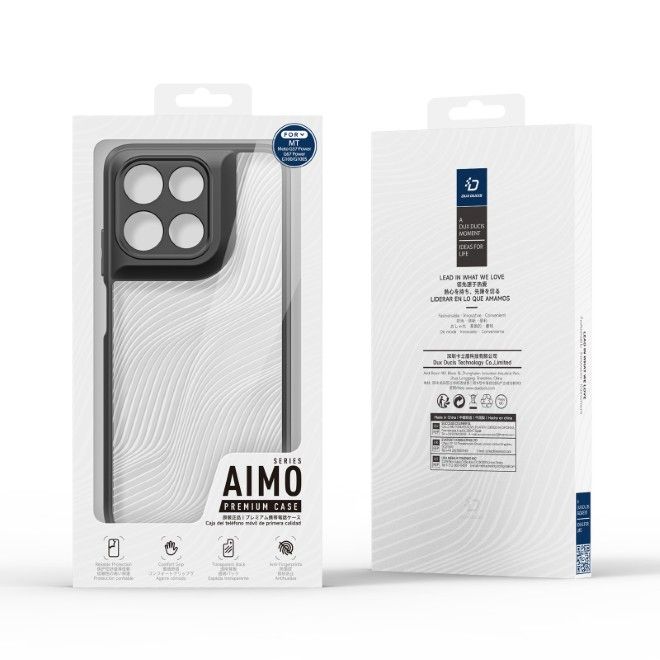 Dux Ducis - Étui rigide pour Motorola Moto G57 Power / G67 Power / G100 / G100S - Série Aimo - Noir
