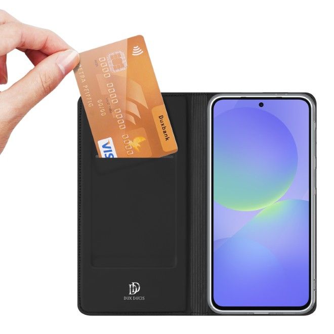 Dux Ducis - Samsung Galaxy A37 Case - Phone Book Cover - Skin Pro Series - Black