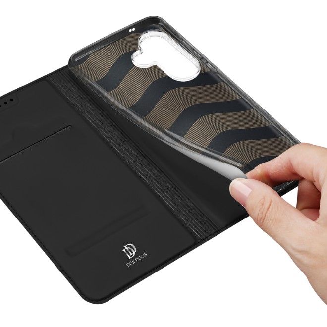 Dux Ducis - Samsung Galaxy A57 Case - Phone Book Cover - Skin Pro Series - Black