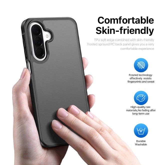 Dux Ducis - Samsung Galaxy A27 Hülle - TPU und PC Hardcase - Yind Series - schwarz