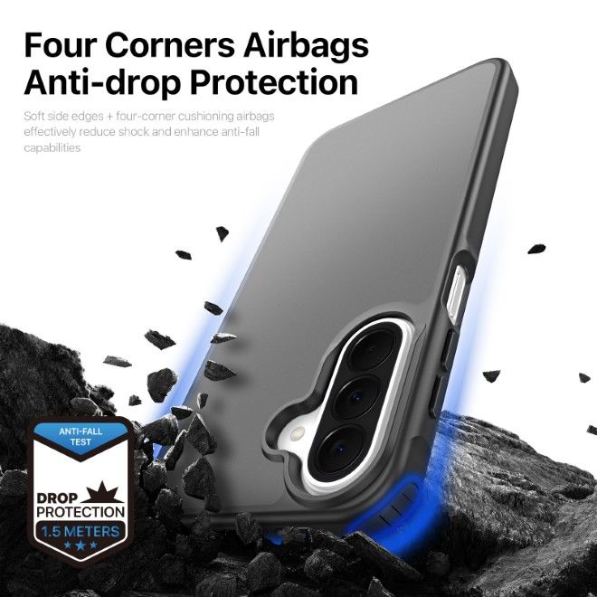 Dux Ducis - Samsung Galaxy A27 Hülle - TPU und PC Hardcase - Yind Series - schwarz