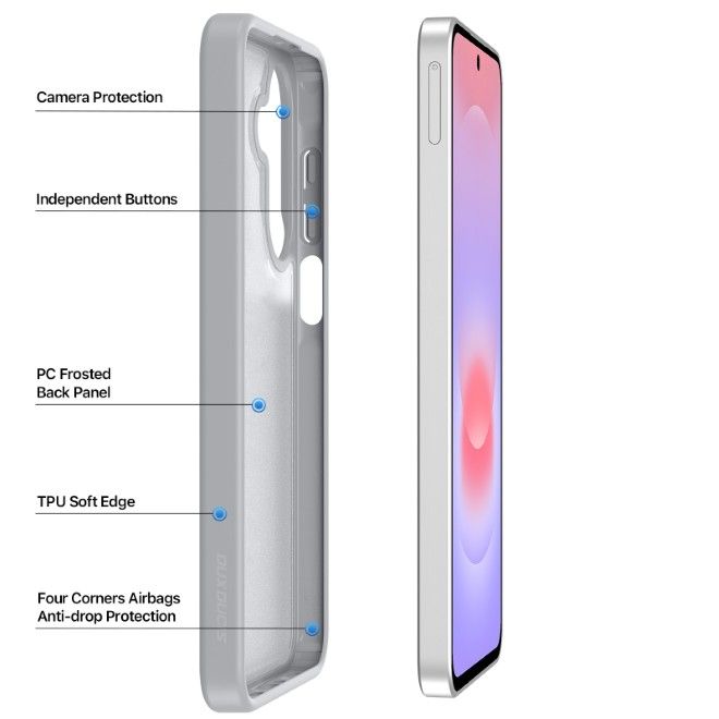 Dux Ducis - Samsung Galaxy A27 Hülle - TPU und PC Hardcase - Yind Series - grau