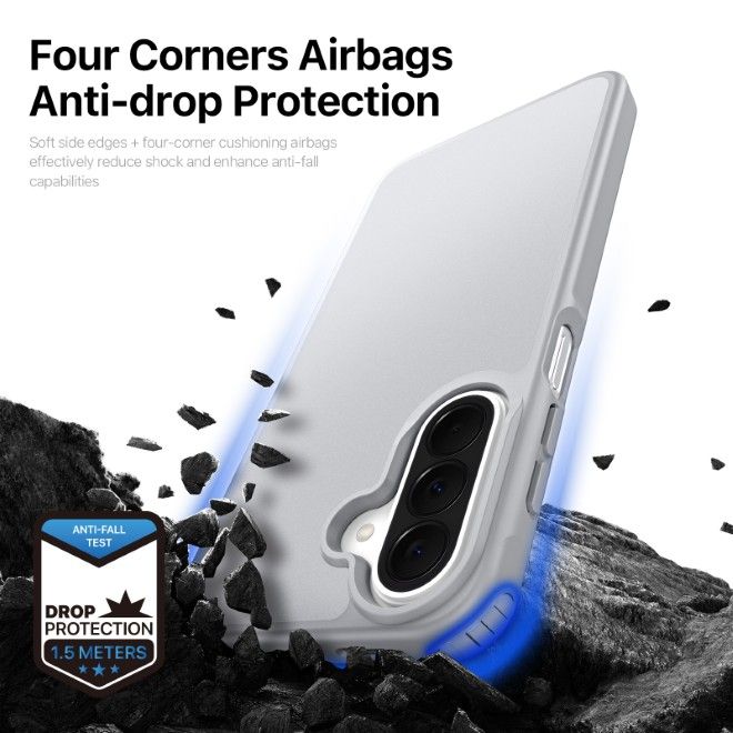Dux Ducis - Samsung Galaxy A27 Hülle - TPU und PC Hardcase - Yind Series - grau