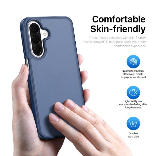 Dux Ducis - Samsung Galaxy A27 Hülle - TPU und PC Hardcase - Yind Series - dunkelblau