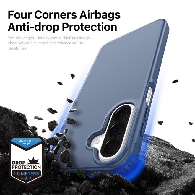 Dux Ducis - Samsung Galaxy A27 Hülle - TPU und PC Hardcase - Yind Series - dunkelblau