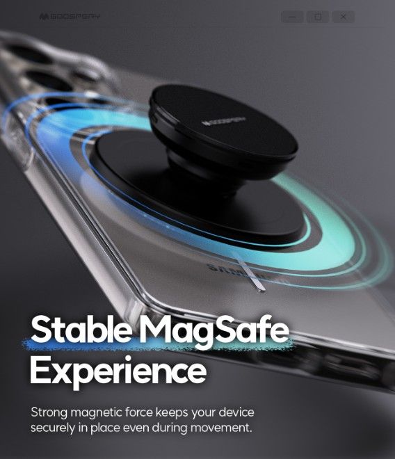 Goospery - Samsung Galaxy S26 Ultra Handyhülle - MagSafe Design Jel Hard Case Series - lavendel