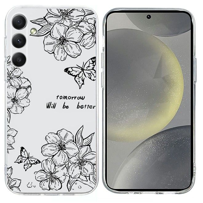 Samsung Galaxy S26 Handyhülle - Softcase Image TPU Series - Schmetterlinge und Blumen