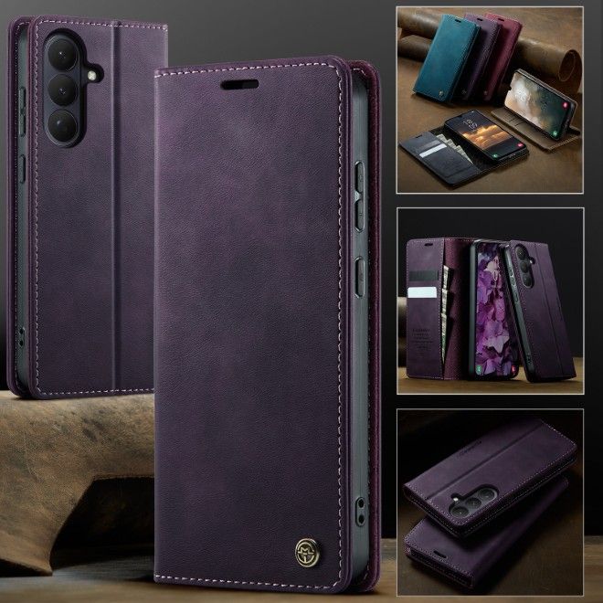 Caseme - Samsung Galaxy S26+ Hülle - Secure Series Bookcover - mit RFID Kartenschutz - purpur