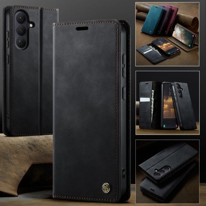 Caseme - Samsung Galaxy S26+ Hülle - Secure Series Bookcover - mit RFID Kartenschutz - schwarz