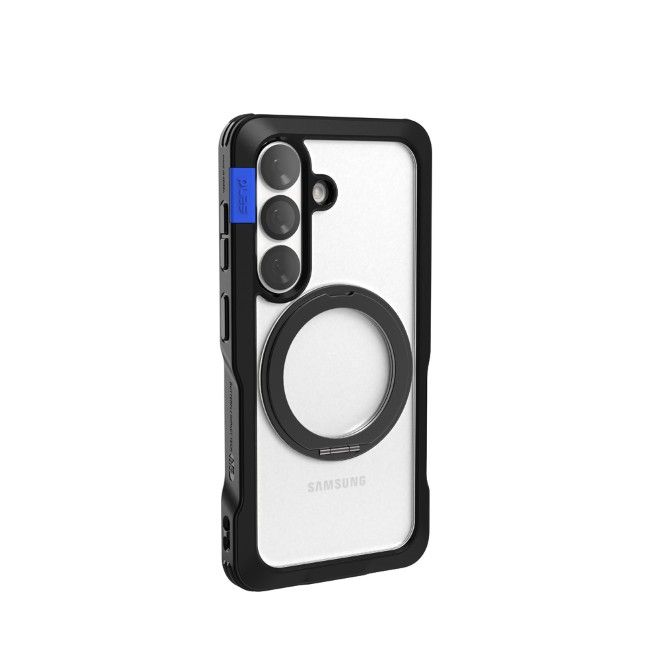 PLES - Samsung Galaxy S26 Hülle - Hardcase mit MagSafe - Made in Korea - Arche Mag Stand Series - schwarz