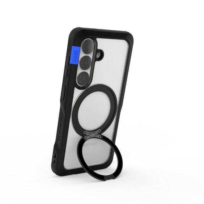 PLES - Samsung Galaxy S26 Hülle - Hardcase mit MagSafe - Made in Korea - Arche Mag Stand Series - schwarz