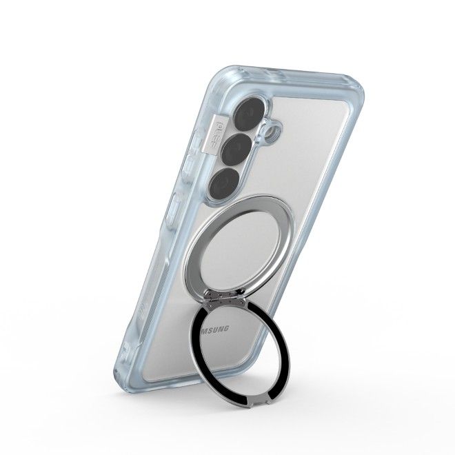 PLES - Samsung Galaxy S26 Hülle - Hardcase mit MagSafe - Made in Korea - Arche Glim Mag Stand Series - hellblau